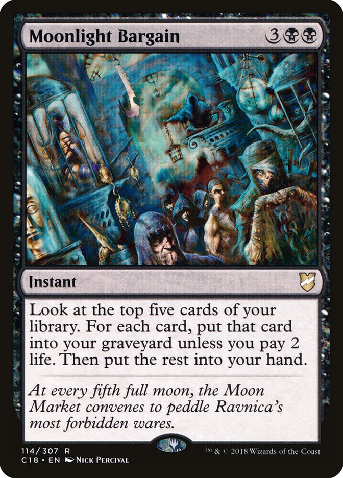 Magic the Gathering Card - Moonlight Bargain - MTG Circle