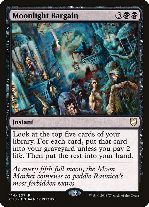 Magic the Gathering Card - Moonlight Bargain - MTG Circle