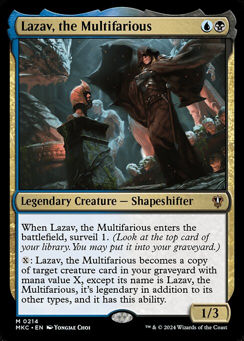 Magic the Gathering Card - Lazav, the Multifarious - MTG Circle