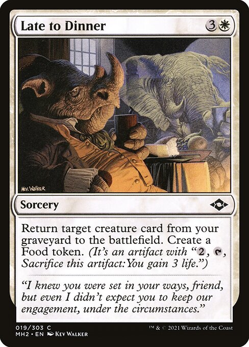 Magic the Gathering Card - Late to Dinner - MTG Circle