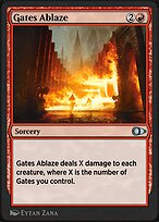 Magic the Gathering Card - Gates Ablaze - MTG Circle