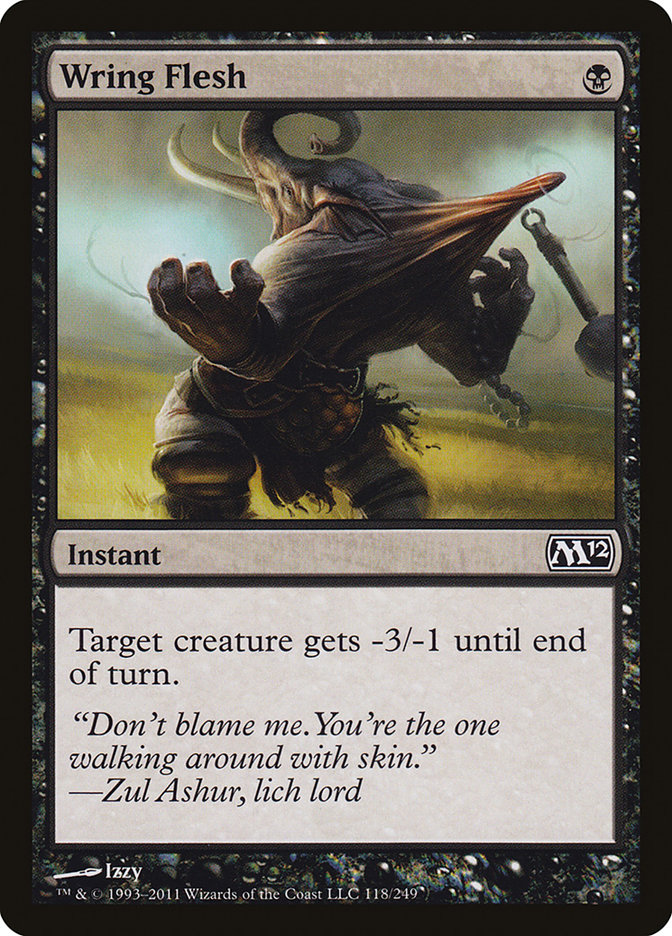 Magic the Gathering Card - Wring Flesh - MTG Circle