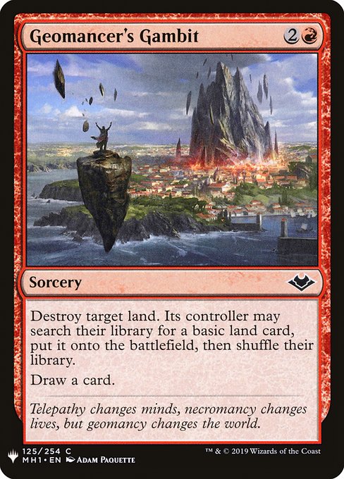 Magic the Gathering Card - Geomancer's Gambit - MTG Circle
