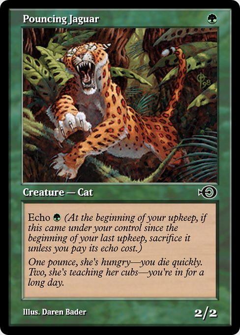 Magic the Gathering Card - Pouncing Jaguar - MTG Circle