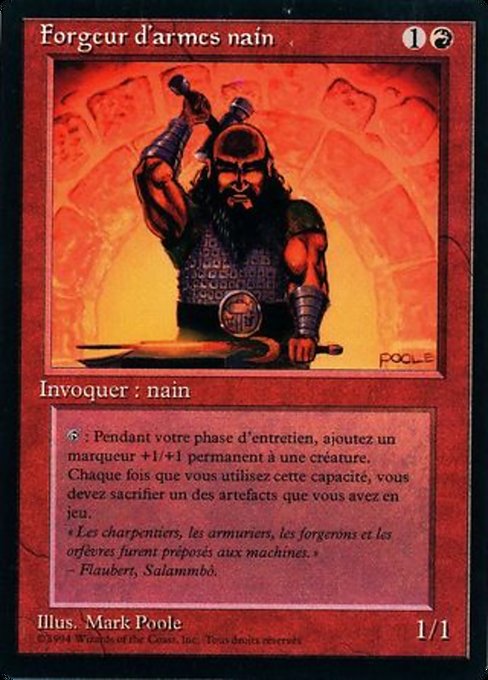 Magic the Gathering Card - Dwarven Weaponsmith - MTG Circle