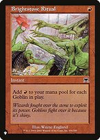 Magic the Gathering Card - Brightstone Ritual - MTG Circle