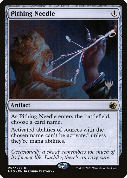 Magic the Gathering Card - Pithing Needle - MTG Circle