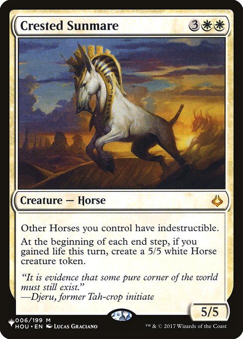 Magic the Gathering Card - Crested Sunmare - MTG Circle