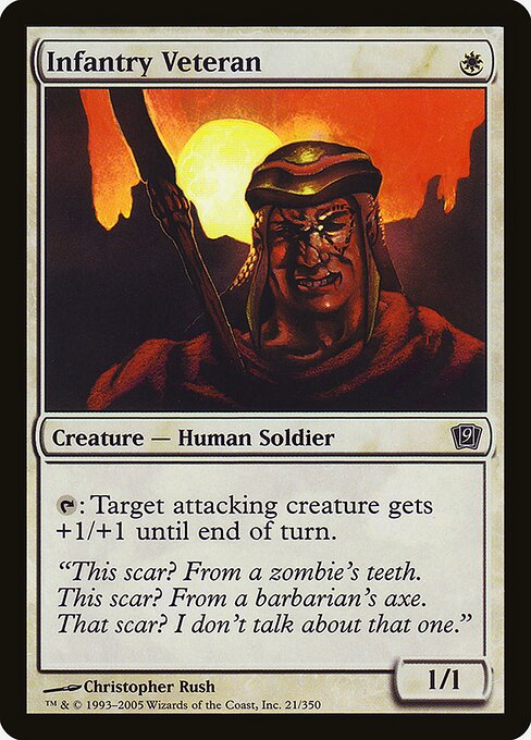 Magic the Gathering Card - Infantry Veteran - MTG Circle