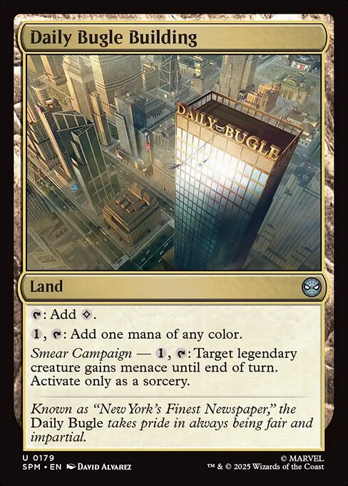 Magic the Gathering Card - Daily Bugle Building - MTG Circle