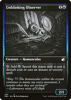 Magic the Gathering Card - Unblinking Observer - MTG Circle