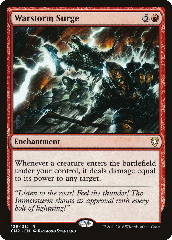 Magic the Gathering Card - Warstorm Surge - MTG Circle
