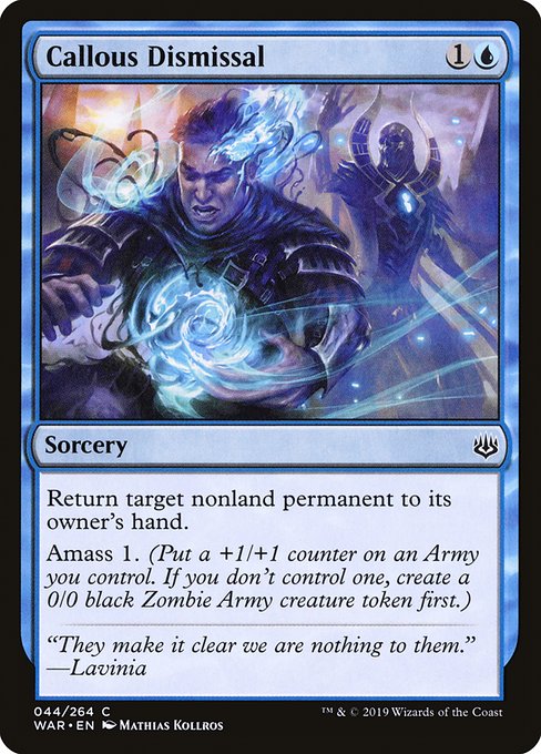 Magic the Gathering Card - Callous Dismissal - MTG Circle