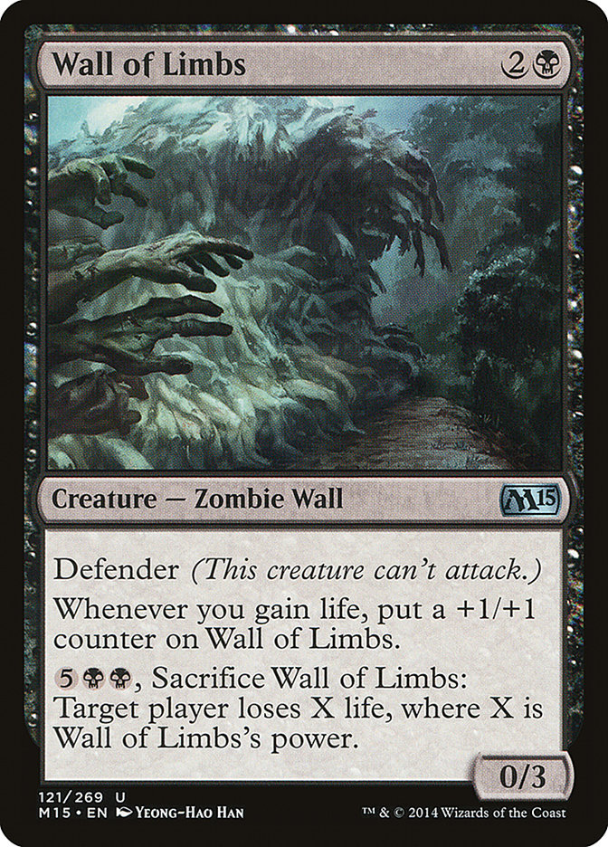 Magic the Gathering Card - Wall of Limbs - MTG Circle