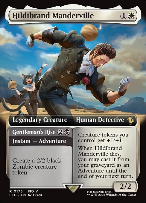 Magic the Gathering Card - Hildibrand Manderville // Gentleman's Rise - MTG Circle