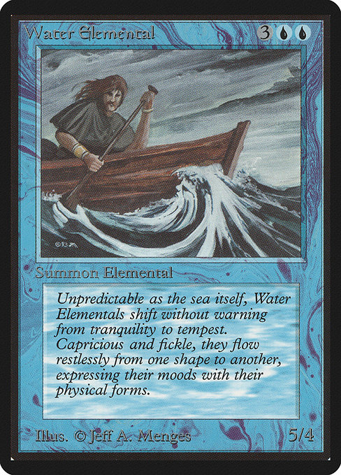 Magic the Gathering Card - Water Elemental - MTG Circle