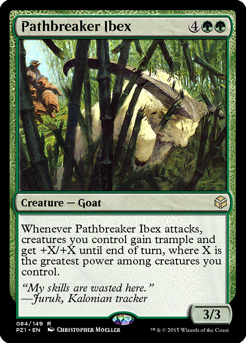 Magic the Gathering Card - Pathbreaker Ibex - MTG Circle