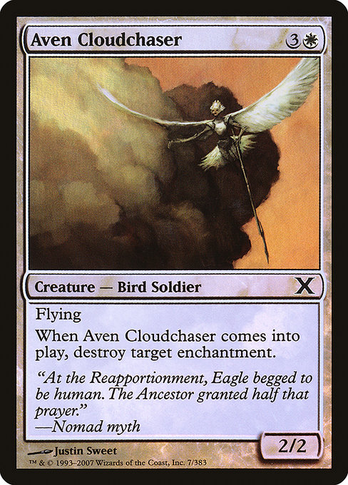 Magic the Gathering Card - Aven Cloudchaser - MTG Circle