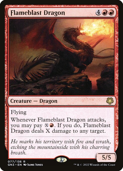 Magic the Gathering Card - Flameblast Dragon - MTG Circle