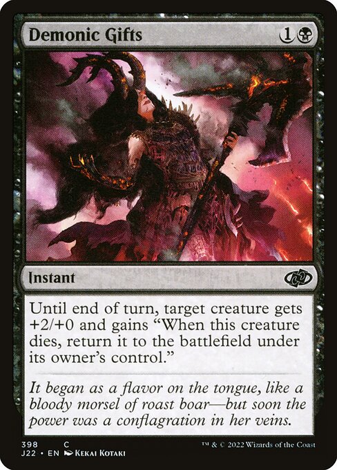 Magic the Gathering Card - Demonic Gifts - MTG Circle