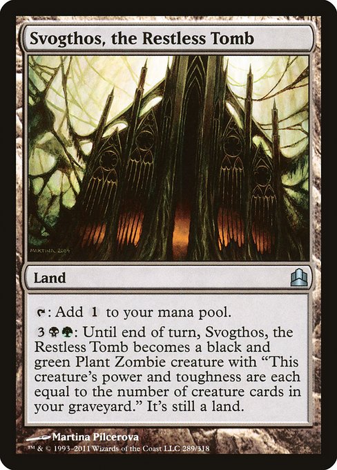 Magic the Gathering Card - Svogthos, the Restless Tomb - MTG Circle