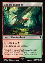 Magic the Gathering Card - Wooded Ridgeline - MTG Circle
