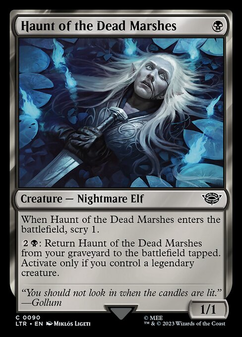 Magic the Gathering Card - Haunt of the Dead Marshes - MTG Circle