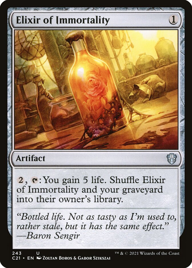 Magic the Gathering Card - Elixir of Immortality - MTG Circle