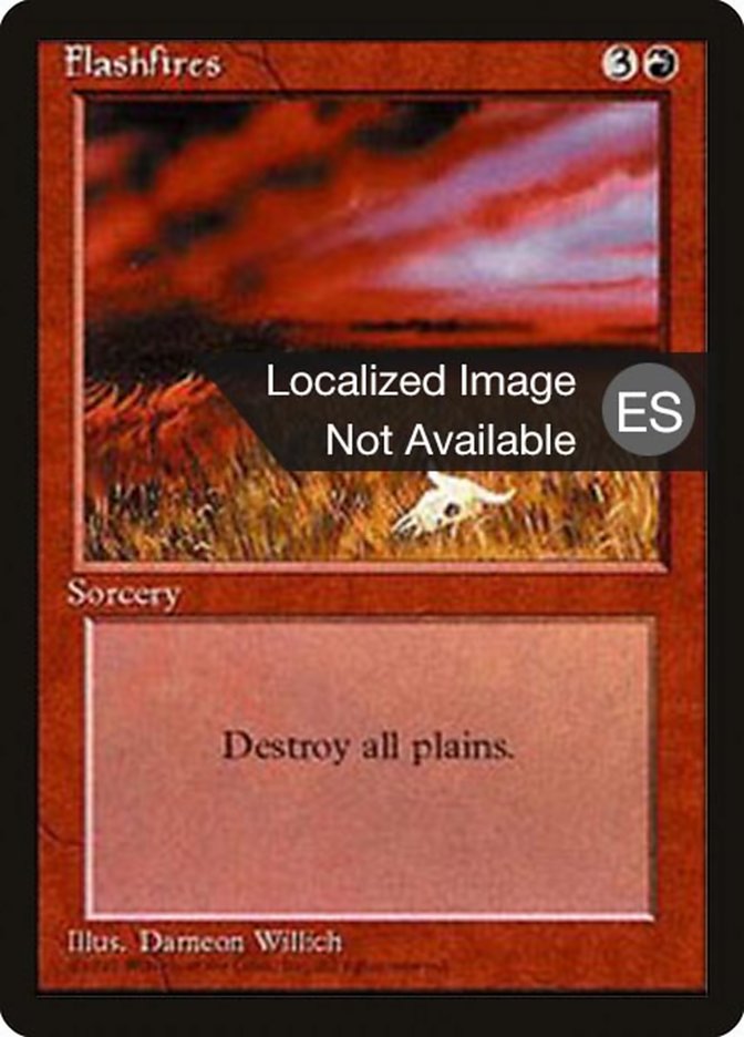 Magic the Gathering Card - Flashfires - MTG Circle