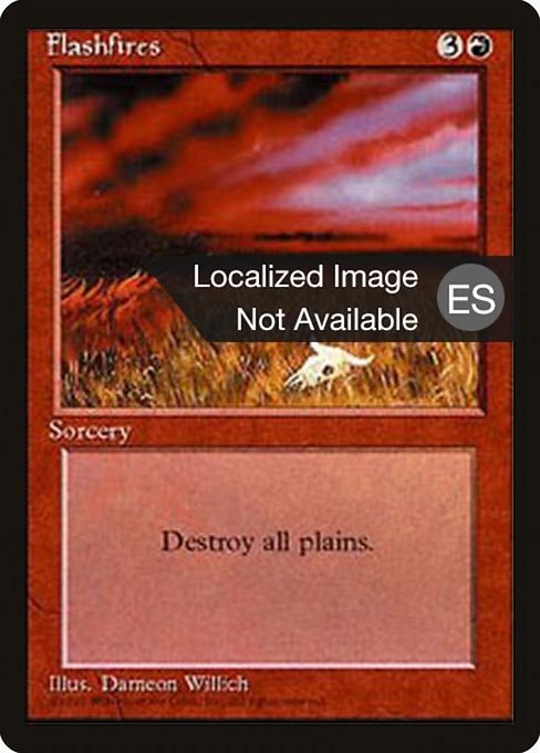 Magic the Gathering Card - Flashfires - MTG Circle