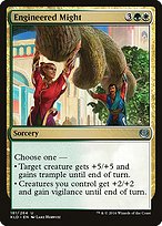 Magic the Gathering Card - Engineered Might - MTG Circle