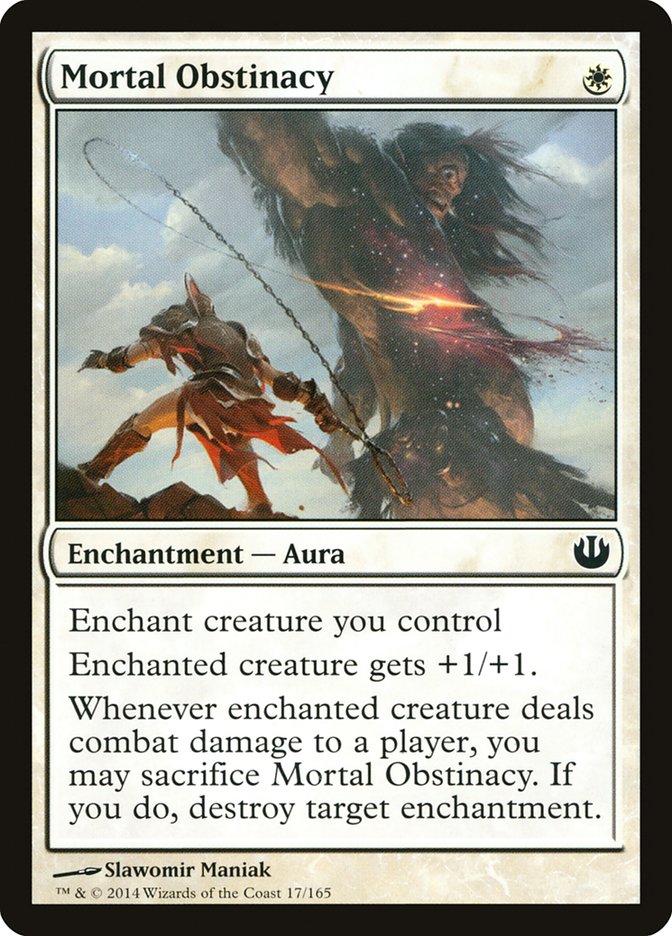 Magic the Gathering Card - Mortal Obstinacy - MTG Circle