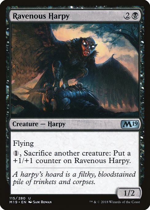Magic the Gathering Card - Ravenous Harpy - MTG Circle