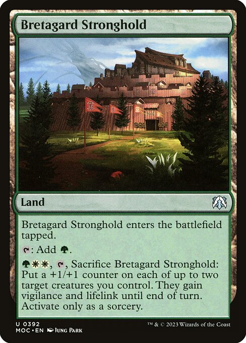 Magic the Gathering Card - Bretagard Stronghold - MTG Circle