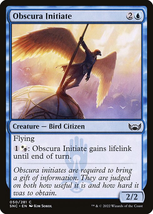 Magic the Gathering Card - Obscura Initiate - MTG Circle