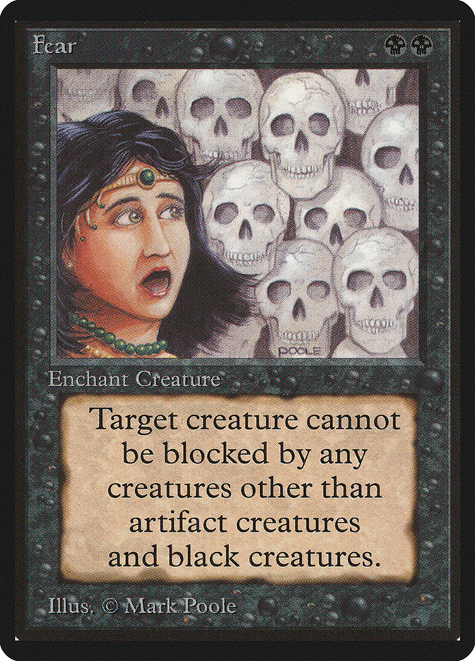 Magic the Gathering Card - Fear - MTG Circle