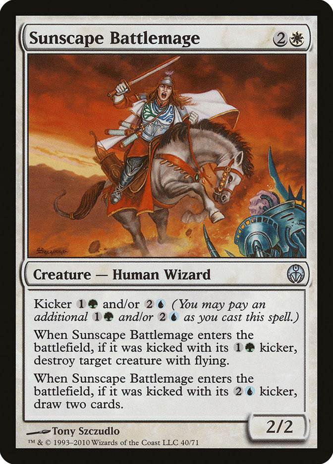 Magic the Gathering Card - Sunscape Battlemage - MTG Circle