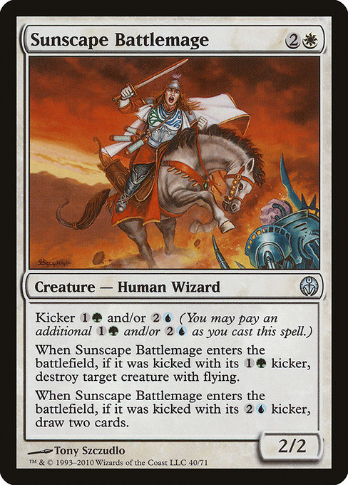 Magic the Gathering Card - Sunscape Battlemage - MTG Circle