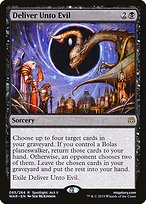Magic the Gathering Card - Deliver Unto Evil - MTG Circle