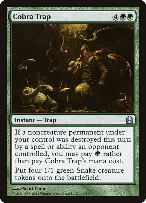 Magic the Gathering Card - Cobra Trap - MTG Circle