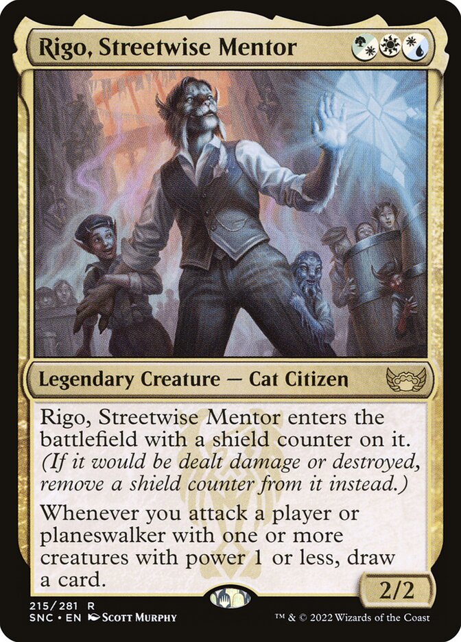 Magic the Gathering Card - Rigo, Streetwise Mentor - MTG Circle