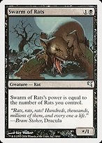 Magic the Gathering Card - Swarm of Rats - MTG Circle