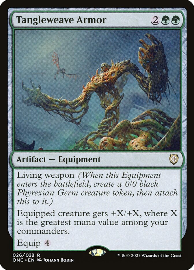 Magic the Gathering Card - Tangleweave Armor - MTG Circle