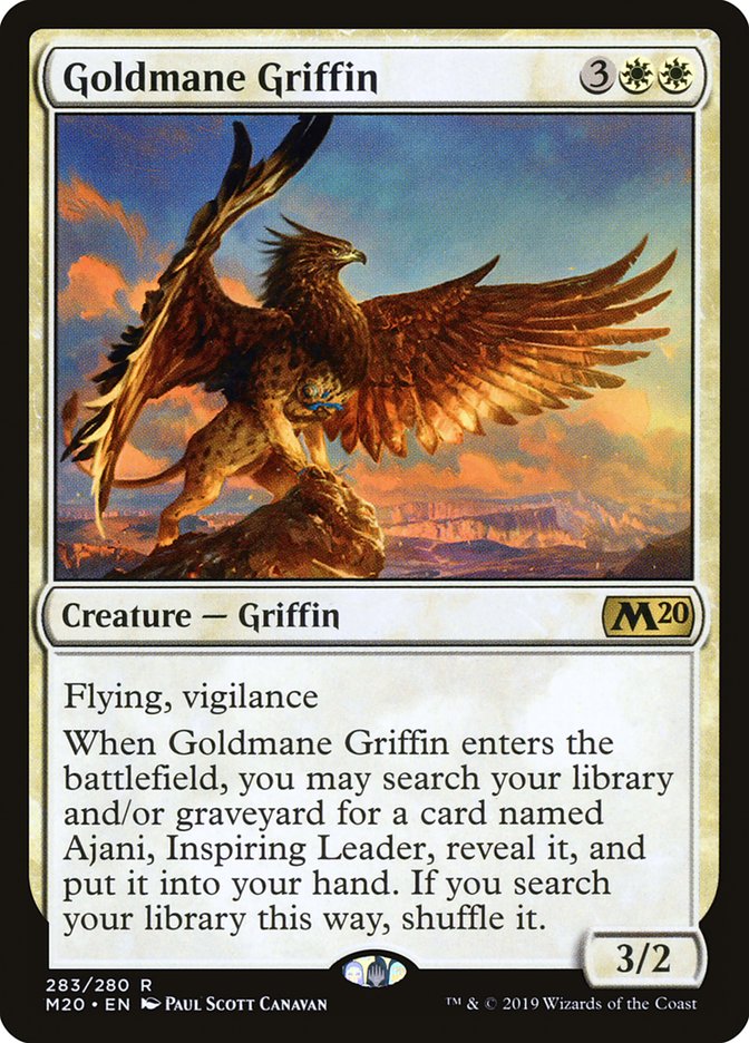 Magic the Gathering Card - Goldmane Griffin - MTG Circle