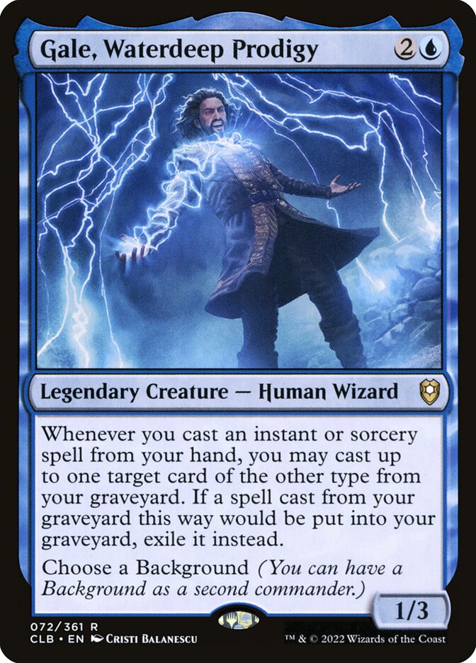 Magic the Gathering Card - Gale, Waterdeep Prodigy - MTG Circle