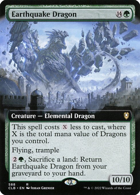 Magic the Gathering Card - Earthquake Dragon - MTG Circle