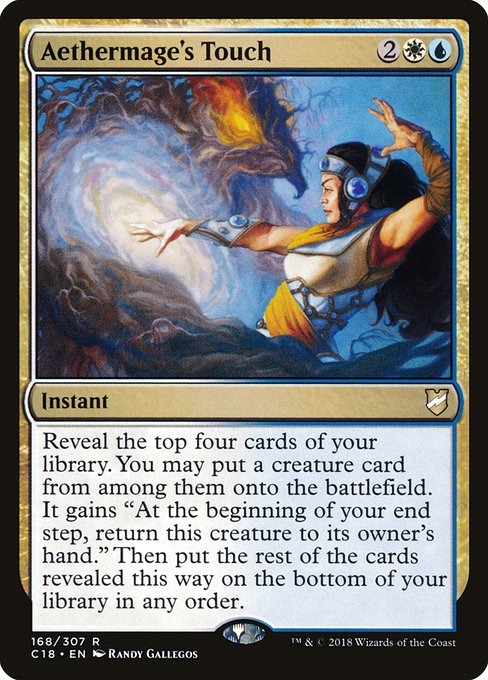 Magic the Gathering Card - Aethermage's Touch - MTG Circle