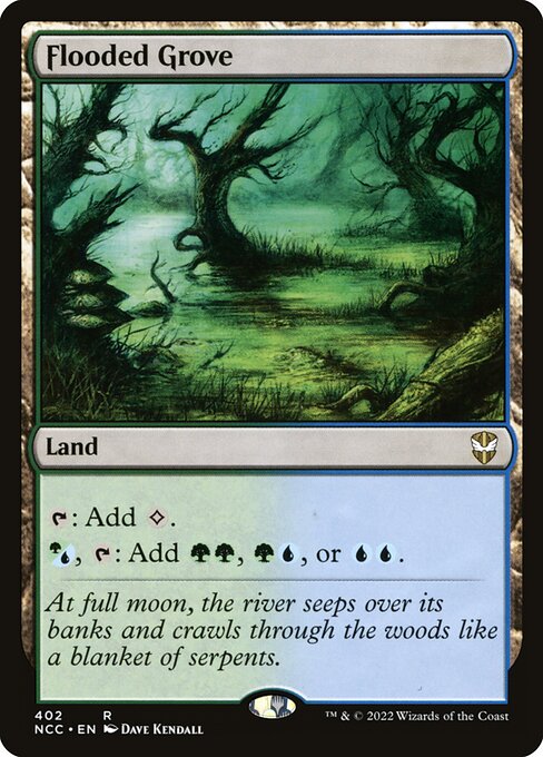 Magic the Gathering Card - Flooded Grove - MTG Circle
