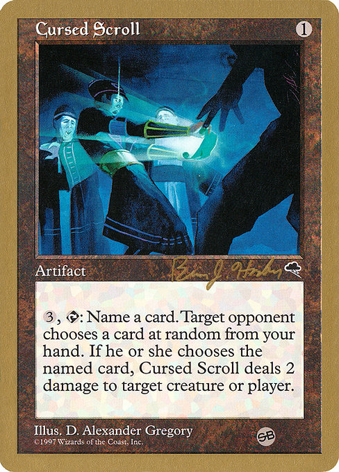 Magic the Gathering Card - Cursed Scroll - MTG Circle