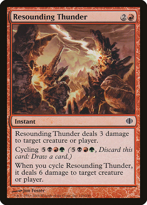 Magic the Gathering Card - Resounding Thunder - MTG Circle